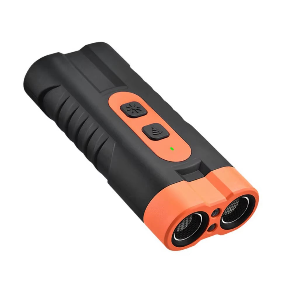 Rechargeable Ultrasonic Pet Dog Repeller Remote Control with LED Flashlight Dog Training Repellents anti Barking Professional