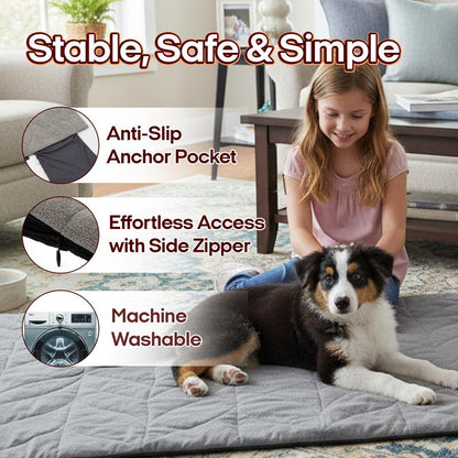 Vagascape Heated Pet Pad for Dogs & Cats – 7-Layer Safety Design, Auto Overheat Protection, Chew-Resistant Cord, Waterproof & Machine Washable, Ideal for Indoor & Outdoor Use